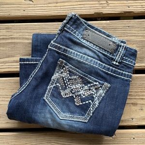 Rock & Roll Cowgirl bling dark wash jeans